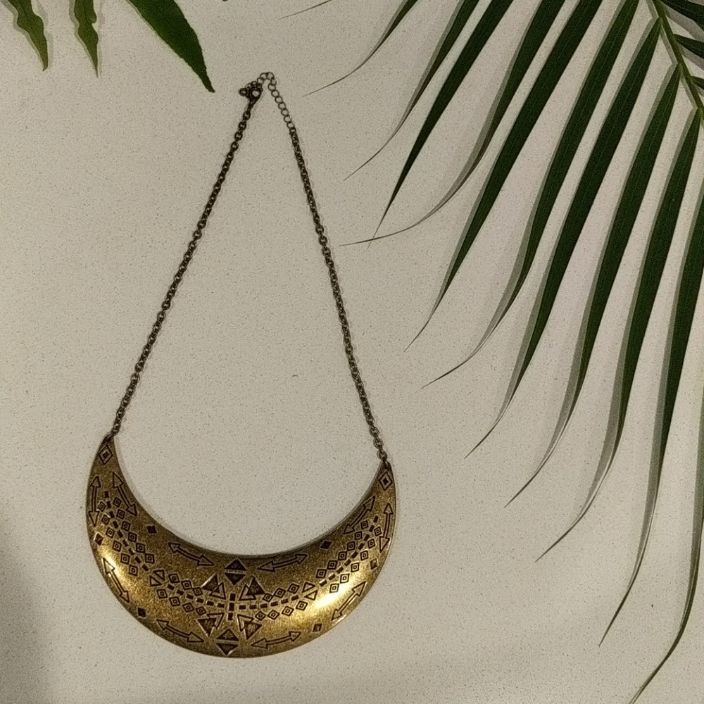 3/$30 Tribal bronze necklace arrow design